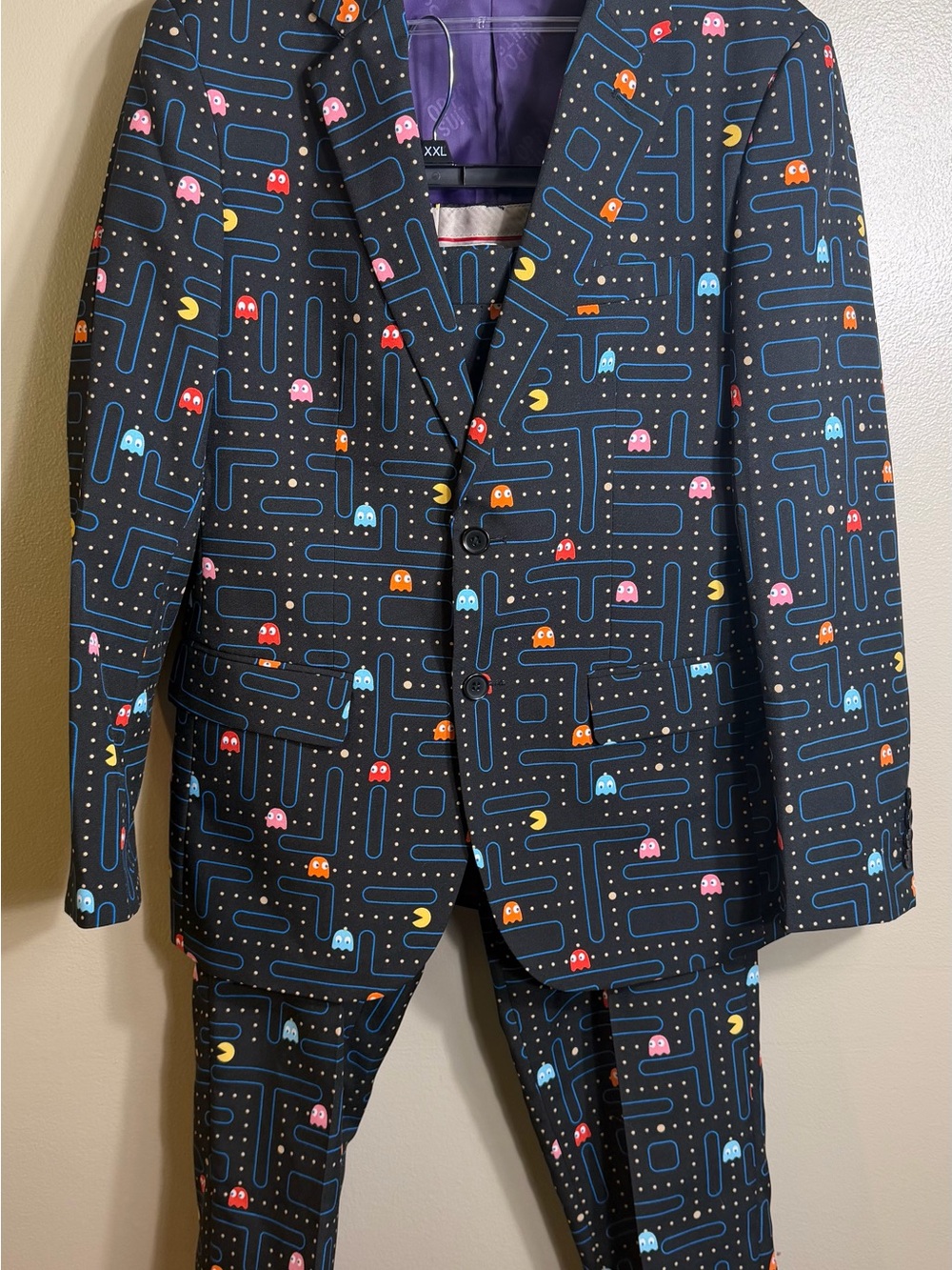 OppoSuits Pac-Man Arcade Video Game Novelty 2 Piece Suit US 36